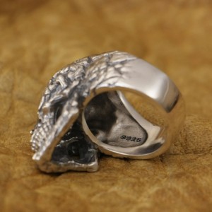 Skull ring - Bloody Mary - 925 Sterling Zilver