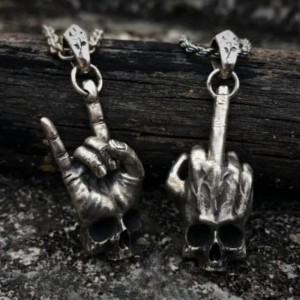Skull Hand Hanger - Metal Symbool en Middelvinger
