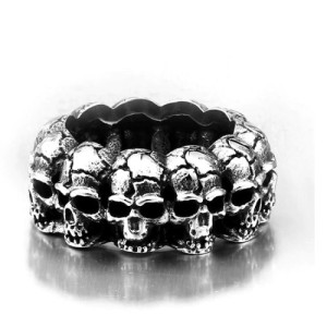 Skull ring met meerdere Skulls