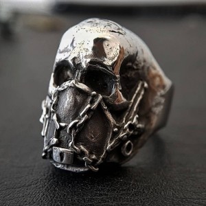 Unieke skull ring