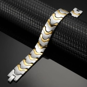 Titanium armband met magnetisch hematiet