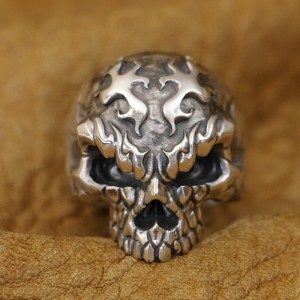 Skull ring - Ghost Rider - 925 Sterling Zilver