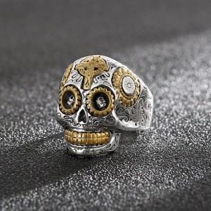 Calavera skull ring - 925 Sterling Zilver 