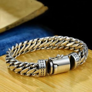  Zilveren schakel armband - 925 Sterling Zilver