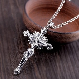 Jezus kruis - 925 Sterling zilver