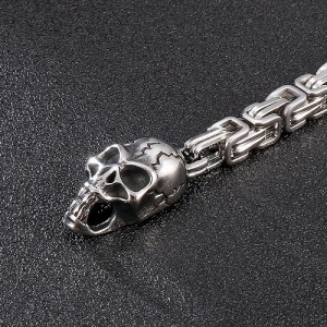 Skull armband met ring sluiting