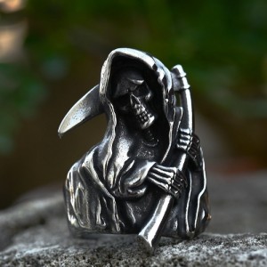 Skull ring Grim Reaper