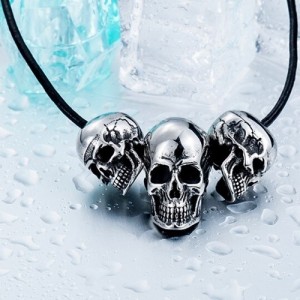 Skull Ketting - 3 Skulls, 2 Varianten